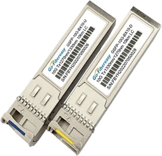 Alt view image 2 of 5 - 2 Pairs of 10G Optical modules SFP-10G Single Mode Single Fiber 10~20km LC Interface Compatible