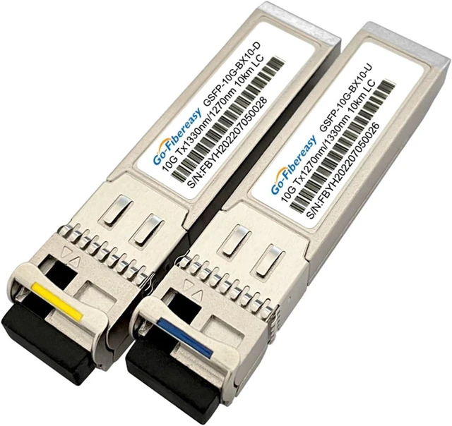 Alt view image 5 of 5 - 2 Pairs of 10G Optical modules SFP-10G Single Mode Single Fiber 10~20km LC Interface Compatible