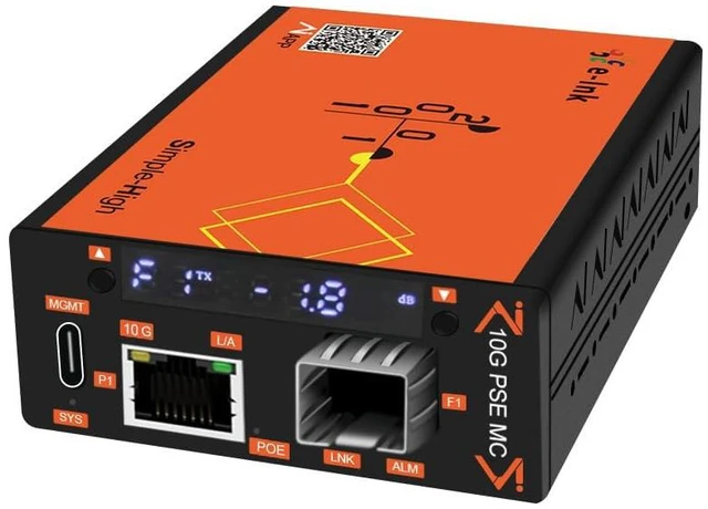 Main image of 10G Gigabit Media Ethernet Converter Mxtgifar AI Managed Fiber Converter
