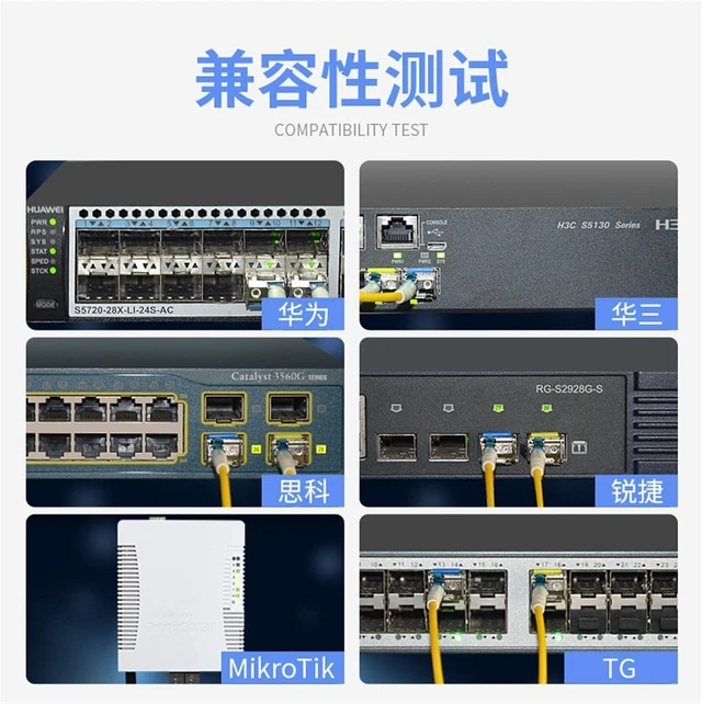 Alt view image 4 of 5 - 1PCS/1Pair Industrial-Grade Gigabit Single-Mode Single and Dual-core Optical Module SFP-LX-SM1310/1550nm Switch Module(JT-IC311TD-L2S)