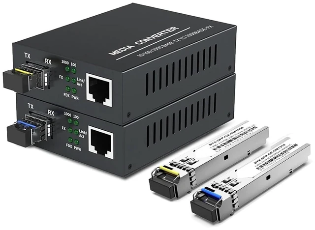 Main image of SFP Module SFP Fiber Optic Converter Gigabit Media 20/40/80KM SC LC Single-Mode Single Dual-Fiber with 1.25G BIDI(with BIDI EU 1Pair)