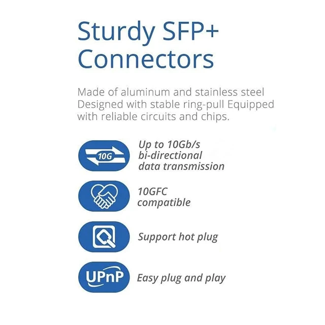 Alt view image 3 of 6 - SFP Module 10G SFP+ DAC Cable Passive Direct Attach Copper 0.5-7m Compatible with a Variety of Brands(7m 24AWG)