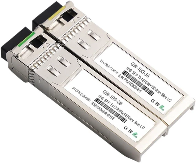 Main image of 10G SFP Module Transcevier 10KM 20KM 40KM 60KM 70KM 80/100KM SM WDM SFP+ Module(10km-1pair)