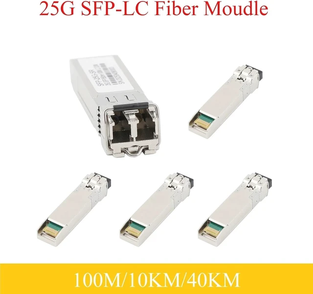 Alt view image 3 of 6 - 5PCS SFP Fiber Module 25G 850nm/1310nm Dual Fiber LC Multimode/Single Mode 100m/10km/40km for Ethernet Switch(40KM)