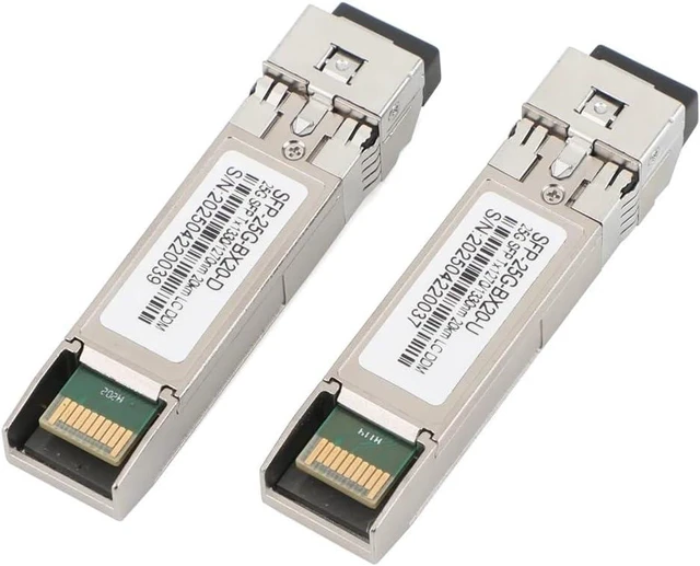Main image of 1/5/10 Pairs 25G SFP Fiber Optic Module 1270nm/1330nm Single Fiber Single Mode A+B LC 20km for Ethernet Switch(1PCS)