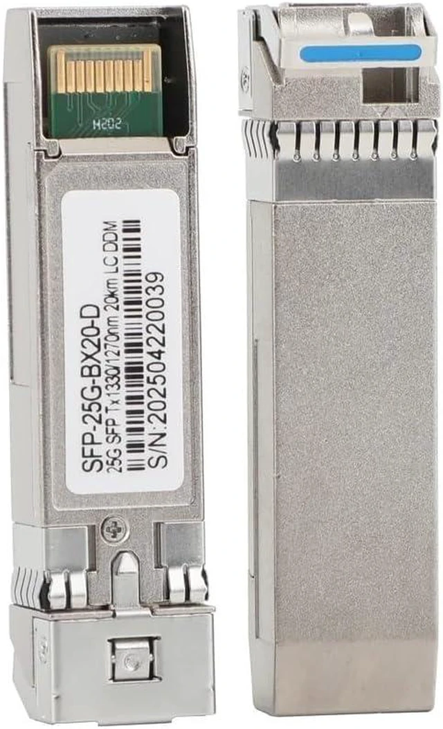 Alt view image 4 of 6 - 1/5/10 Pairs 25G SFP Fiber Optic Module 1270nm/1330nm Single Fiber Single Mode A+B LC 20km for Ethernet Switch(1PCS)