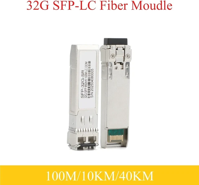 Alt view image 3 of 6 - 1PCS 32G SFP Fiber Module 850nm/1310nm Dual Fiber LC 100m/10km/40km Multimode/Singlemode for Ethernet Switch(100M)