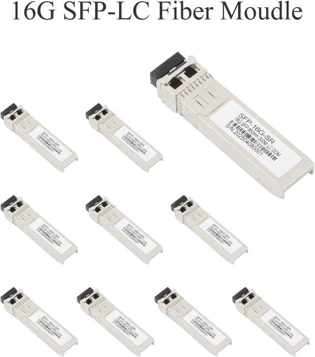 Alt view image 3 of 6 - 10PCS 16G SFP Optical Module 850nm/1310nm LC Single Mode/Multimode Dual Fiber for Ethernet Switch(300M)