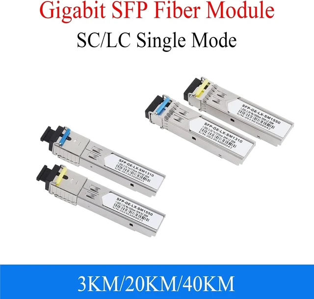 Alt view image 2 of 6 - 1Pair Gigabit Fiber SFP Module 1000M SC/LC 1.25G 1310nm/1550nm Single Mode A+B Fiber Module Fit Fo Ethernet Switch(LC 3KM)