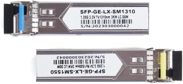 Alt view image 4 of 6 - 1Pair Gigabit Fiber SFP Module 1000M SC/LC 1.25G 1310nm/1550nm Single Mode A+B Fiber Module Fit Fo Ethernet Switch(LC 3KM)