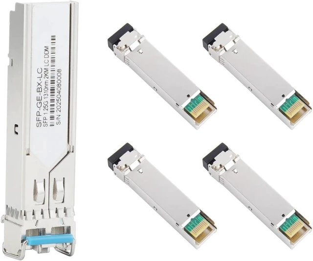 Main image of 5PCS Gigabit Fiber SFP Module 1000M Single Mode Multimode 2×LC 1.25G Multifiber 1310nm/1550nm for Ethernet Switch(2KM)