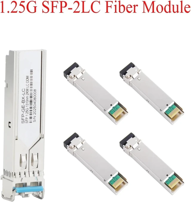 Alt view image 3 of 7 - 5PCS Gigabit Fiber SFP Module 1000M Single Mode Multimode 2×LC 1.25G Multifiber 1310nm/1550nm for Ethernet Switch(1310nm 40KM)