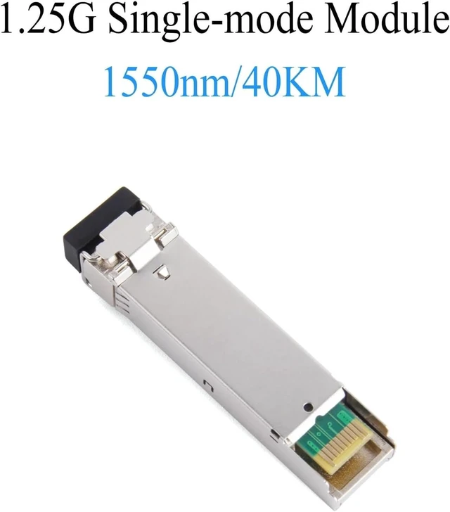 Alt view image 2 of 7 - 1PCS Gigabit Fiber SFP Module 1000M Single Mode Multimode 2×LC 1.25G Multifiber 1310nm/1550nm for Ethernet Switch(1550nm 40KM)