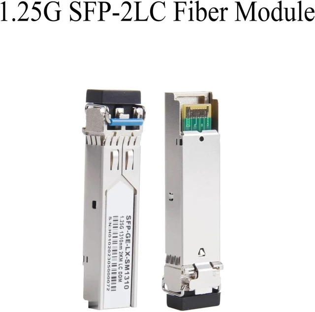 Alt view image 3 of 7 - 1PCS Gigabit Fiber SFP Module 1000M Single Mode Multimode 2×LC 1.25G Multifiber 1310nm/1550nm for Ethernet Switch(1550nm 40KM)