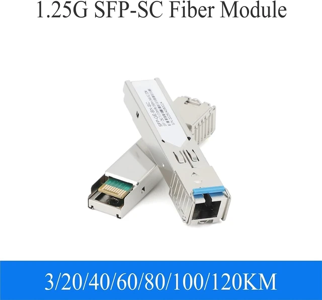 Alt view image 3 of 7 - 1Pair Gigabit Fiber SFP Module 1000M SC 1.25G Single Mode A+B Fiber Module Fit for Ethernet Switch(100KM)
