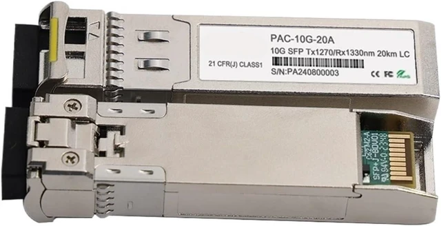 Main image of 10G SFP Module Transcevier 10KM 20KM 40KM 60KM 70KM 80/100KM SM WDM SFP+ Module(40km-1pair)