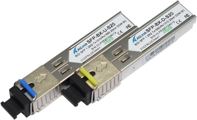 Main image of Single Core 100Mbps 155M 1310nm/1550nm 20km DOM WDM/BiDi SFP Transceiver (Color : SC)