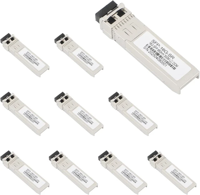 Main image of 10PCS 16G SFP Optical Module 850nm/1310nm LC Single Mode/Multimode Dual Fiber for Ethernet Switch(10KM)