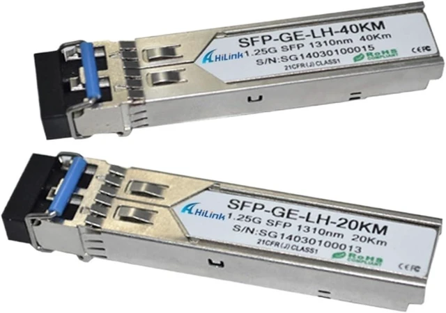 Main image of 1.25G 120KM 1000BASE 1550nm SMF GLC-ZX-SM Optical LC SFP Transceiver DOM(2 pcs)