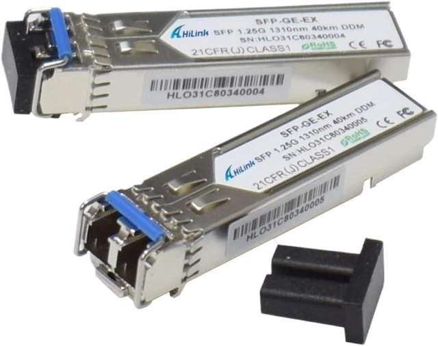 Alt view image 5 of 6 - 1000BASE 1.25G 40KM SMF 1.25G 1310nm Dual LC Connector SFP(2 pcs)