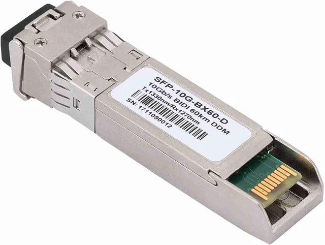Main image of AIQ YP19011 SFP 10G BX60 D 60KM Optical Module, 10 Gigabit Single Mode Dual Fiber, for Cloud Computing Data Center, Compatible with HP/, High Speed Stable Data Transmissio