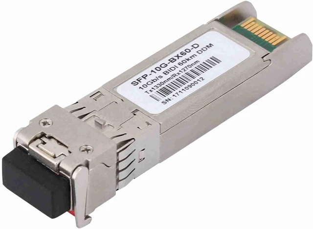 Alt view image 2 of 7 - AIQ YP19011 SFP 10G BX60 D 60KM Optical Module, 10 Gigabit Single Mode Dual Fiber, for Cloud Computing Data Center, Compatible with HP/, High Speed Stable Data Transmissio