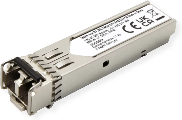 Main image of VALUE SFP Module (MiniGBIC) SX/LC, 1/1.25G, Multimode 850nm, Max. 550m