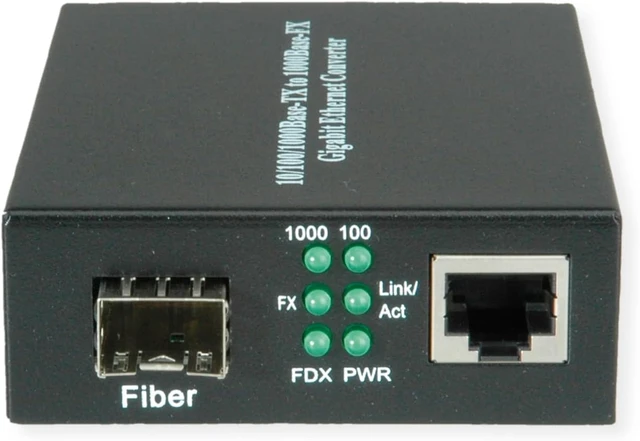 Alt view image 2 of 5 - VALUE Gigabit Ethernet Converter, RJ-45 - SFP
