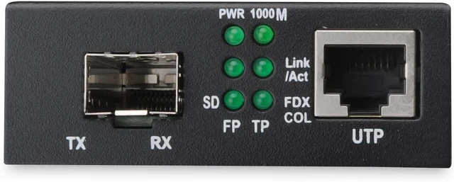 Alt view image 4 of 6 - Digitus 10 Gigabit Ethernet Media Converter, SFP Supports 1G, 2.5G, 5G and 10G, Open Slot