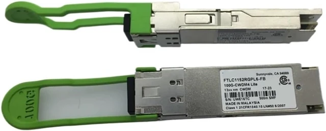 Alt view image 2 of 3 - CWDM4 100G Transceiver Switch 100GB Module FTLC1152RGPL6-FB 100G-CWDM4 500M SMF LC Interface 100GB Module Fiber Optical