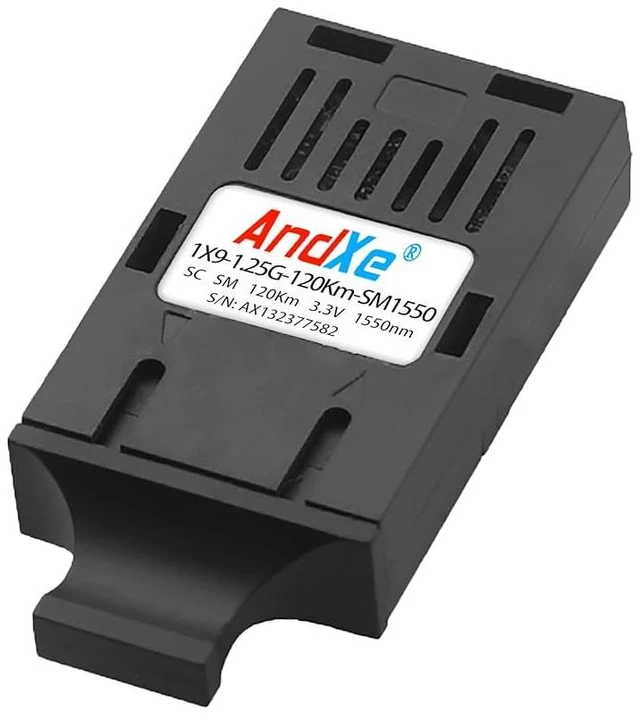 Main image of Industrial Ultra-Long Haul 1x9 Transceiver Module, 120Km(75Mi) Single Mode SC, 1550nm, 3.3V, Industrial Temp (-40°C to 85°C)