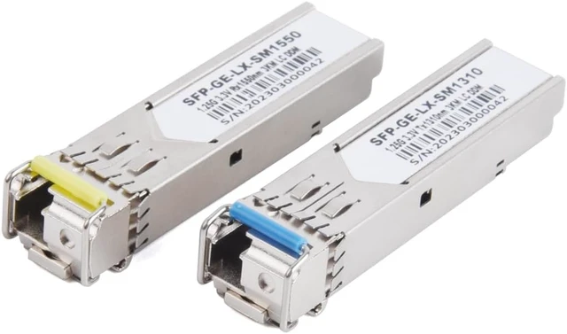 Alt view image 6 of 7 - 1Pair 1.25G SFP Transceiver Single Mode LC 1310/1550nm 100km