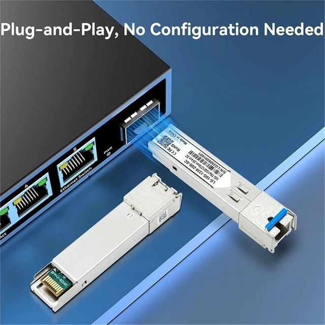 Alt view image 4 of 6 - 10G SFP+ Module SC 1270/1330nm Single Mode 0-20KM Fiber Optic Transceiver Module