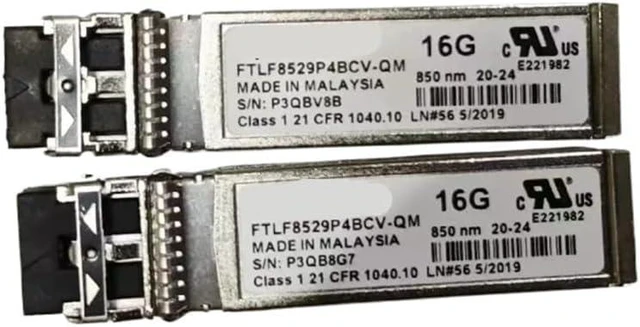 Main image of 1PCS 16g SFP Fiber Module FTLF8529P4BCV-QM 332-00351+A1 QLE2662 QLE2672 QLE2692 16GB 850NM SR LC-LC sfp Fiber transceiver