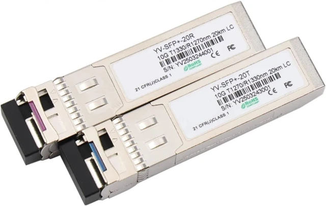 Main image of D-Link DEM-436XT-BXD Compatible 10g sfp Module Transceiver SFP+ 10KM,20km,40km,60km,70KM,80KM,100KM LC 1270/R1330nm(5 Pair 20km)