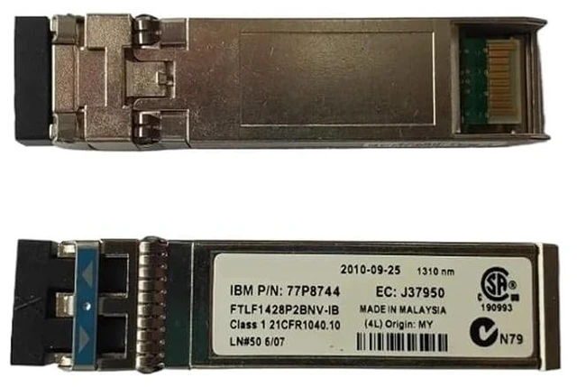 Main image of 1pc Module 8GB SFP Optical Fiber FTLF1428P2BNV-IB J37950 77P8744 1310NM 8G 10KM/I-BM Sfp Fiber Switch Transceiver
