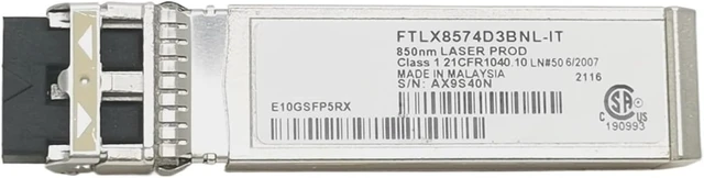 Alt view image 4 of 4 - 10Gb LC SFP Optical Transceiver for FTLX8574D3BNL-IT 850nm 400M 21/22 E10GSFP5RX 10GBASE-SR SFP+ Module