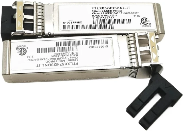 Alt view image 2 of 4 - 10Gb LC SFP Optical Transceiver for FTLX8574D3BNL-IT 850nm 400M 21/22 E10GSFP5RX 10GBASE-SR SFP+ Module