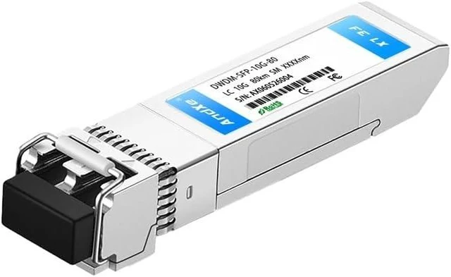 Main image of SFP+ Optical Transceiver, 10G Dual Fiber LC 80km DWDM Tunable Wavelength C17-61, Commercial Grade, Multi-Brand Compatible