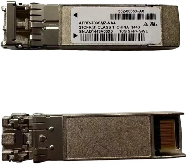 Main image of 1pc AFBR-703SMZ-NA3/10G SFP+SWL/332-00363+A0/X6599A-R6/10G Multimode Dual Fiber Transceiver Module