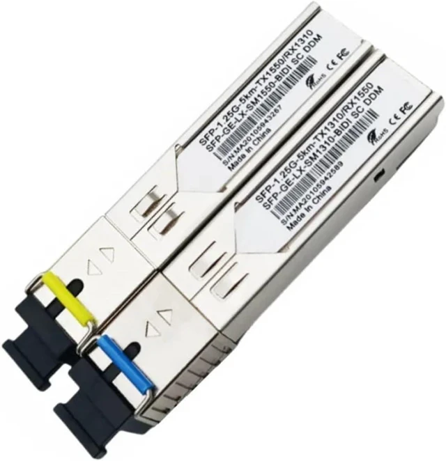Main image of 1Pair 1.25G SFP Fiber Optical Transceiver Module for SC Single Mode 5KM A/B 1310/1550nm SFP Module