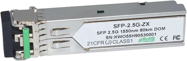 Alt view image 3 of 3 - 2.5G Single Mode 1550nm LH 80km Duplex LC DOM SFP Transceiver(5Units)