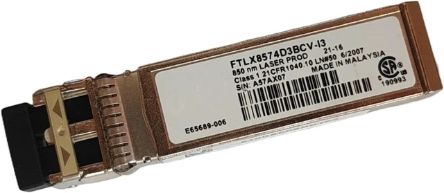 Main image of 1pc 10G Transceiver INT-EL FTLX8574D3BCV-I3 E10GSFPRG1P5 E65689-006 Optical Fiber SFP 10GB 850NM