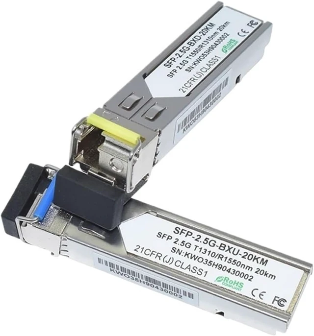 Alt view image 3 of 5 - 1 pair 2.5G WDM 1310nm/1550nm LC Connector SFP Optical Transceiver
