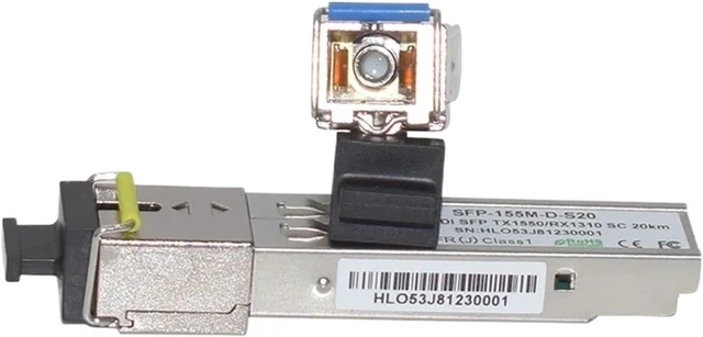 Alt view image 3 of 4 - Single Core 100Mbps 155M 1310nm/1550nm 20km DOM WDM/BiDi SFP Transceiver(LC)