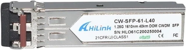 Alt view image 2 of 2 - Dual LC 1.25G 1610nm 40km CWDM SFP Transceiver with DOM Function