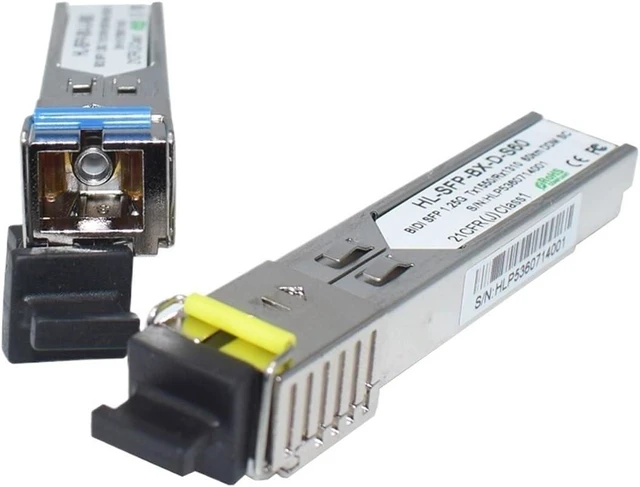 Alt view image 3 of 6 - 1.25G WDM 1000BASE T1310nm/R1550nm 60KM BIDI SFP LC/SC SFP Transceiver (Color : 2 Pairs SC)