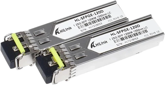 Alt view image 2 of 7 - 1.25G 120KM 1000BASE 1550nm SMF GLC-ZX-SM Optical LC SFP Transceiver DOM(1 pc)