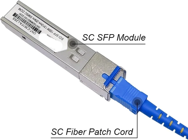Alt view image 4 of 6 - ONTi SFP Module-100BASE-LX-100MbE Single Mode Fiber (SMF) Optic Transceiver-100Mb Ethernet SFP-SC 20km-1310nm-WDM-DDM(3pair 20km)