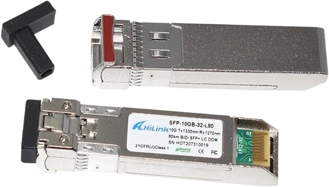 Alt view image 3 of 6 - GBIC WDM Transceiver 10G 80km 10GBASE-BX80-U/D BiDi SFP+ 1330nm/1270nm LC (Color : 2pairs)